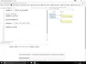 Python - How to sort lists / arrays
