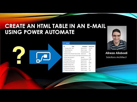 SharePoint Data to HTML Table in Power Automate Mail