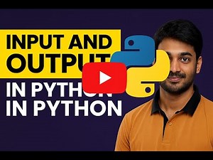 Module 1 Chapter 4 | Input and Output in Python Explained | Learn input(), print()
