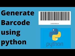 How to Generate Barcode using python