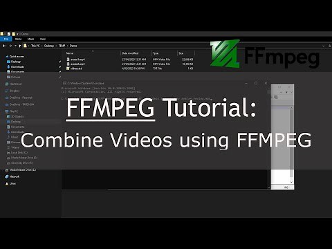 FFMPEG Tutorial: Combine Videos using FFMPEG