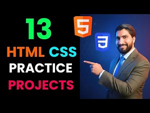 13 HTML & CSS Practice Projects in 12 Hours | Responsive HTML & CSS Projects for Beginners in Hindi