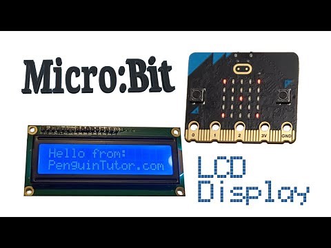 Micro:bit LCD Display with microbit makecode and javascript