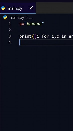Find all indexes of char in string using Python #coding #python #programming