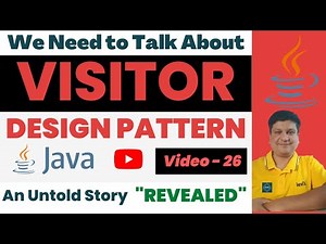 Visitor Design Pattern Tutorial with Java Coding Example for Beginners | Visitor Pattern Explained