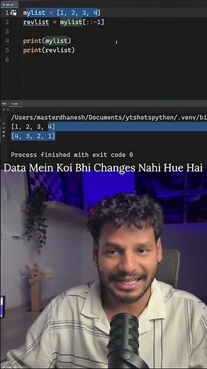 Python Tricks #5: Reversing a list in Python made simple—no loops needed!