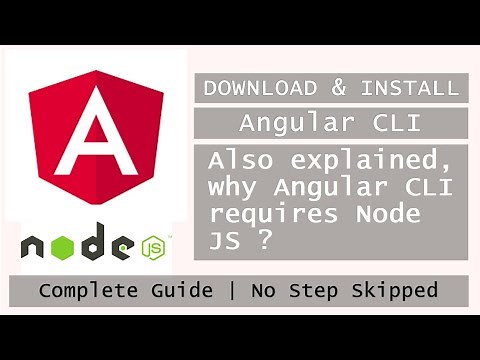 How to download and install Angular CLI | Node JS