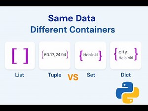 Python Collection Types Explained Visually (List, Tuple, Set, Dictionary)