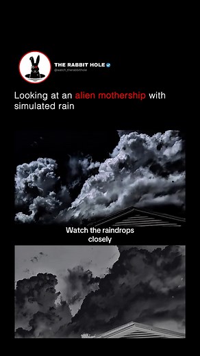 Looking at an alien mothership with simulated rain | The Rabbit Hole