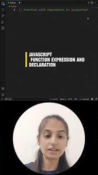JavaScript Function Expression vs Function Declaration | Hindi Explanation with Examples
