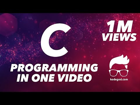 C PROGRAMMING FOR BEGINNERS - FULL COURSE - Theory + 101 Programs Video tutorials - by kodegod