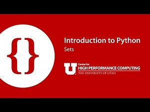 Introduction to Python: Part 11: Sets