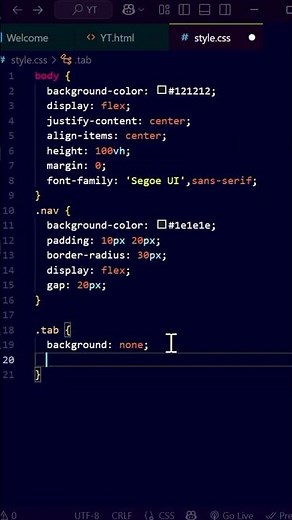Navigation Bar using HTML, CSS & JavaScript