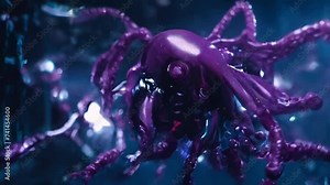 Alien cyborg octopus disintegration experiment