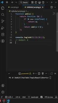 Infinite Currying in JavaScript Explained in 60 Seconds 🔥