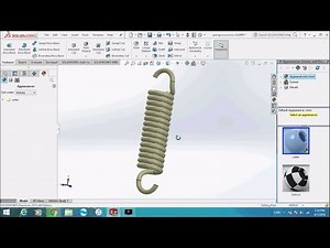 Make a Helical spring in Solidworks with easy steps