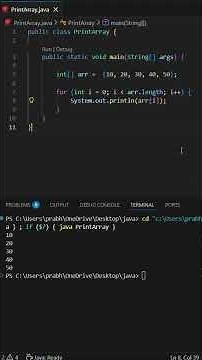 Print All Array Elements in Java 🔥 | DSA for Beginners