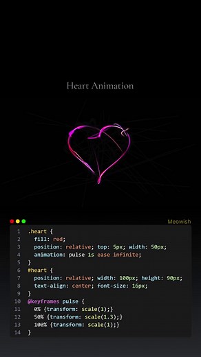 Heart Animation in Java Programming