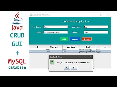 Java CRUD GUI Application with MySQL | Full Project Tutorial using NetBeans and XAMPP