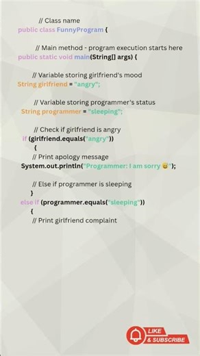 Funny Java Program ❓ #shortvideo #shorts #qa #softwaretesting