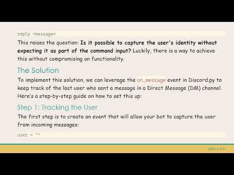 How to Bypass Command Arguments in Discord Bots Using Python