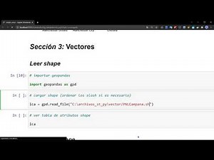 Leer shapefile en Python usando Geopandas y Jupyter Notebook