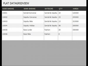 DataGridView Flat Design (VB.Net) - Visual Studio
