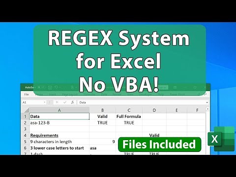 Complete Excel Regular Expression Formula System (No VBA) - Regex System Part 2