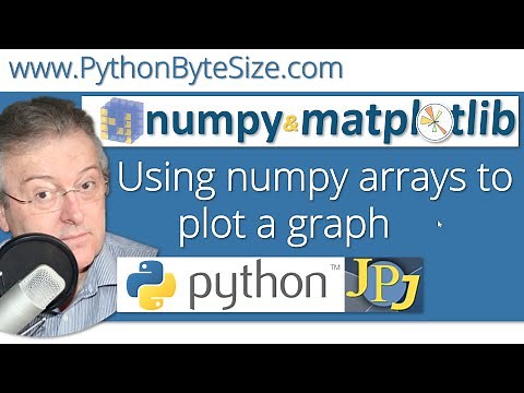 Using numpy arrays to plot a graph