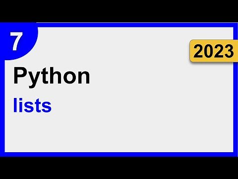 7 | Lists | Python for Complete Beginners