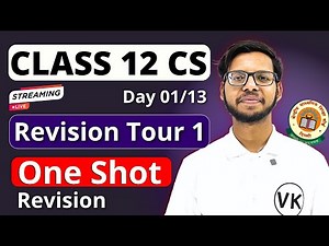 Revision Tour 1 One Shot | Class 12 Python | Class 12 Computer Science | CBSE Board Exam 2025 |