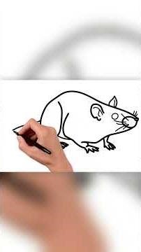 [Shorts] 🐭 How to draw a Rat | Step by step tutorial to draw and color Rat | Pencil to Palette
