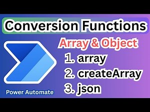 Array & Object in Power Automate