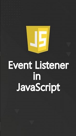 Event Listener in JavaScript #shorts #javascript