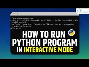 How to Run Python Program in Interactive Mode? - Python Program Tutorial