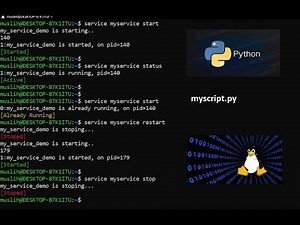 How to run python script using service in linux
