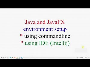 How to setup Java JDK 15 and JavaFX 15 environment for commandline and Intellij IDE in Bangla বাংলা?