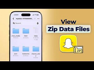 How to View Messages in Snapchat Data File! [Download and Unzip it]