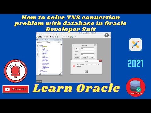 How to solve TNS connection problem with oracle database in oracle developer suit
