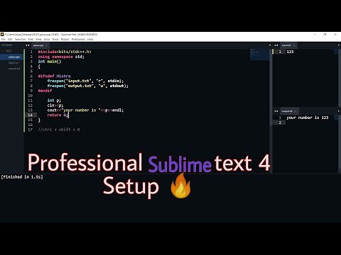 How To Setup Sublime text 4 for competitive programming like a pro 🔥🔥 || Change Sublime Text Theme 😱
