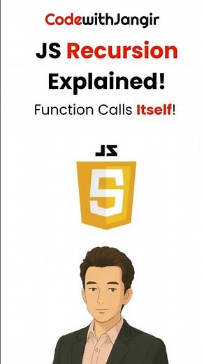JavaScript Recursion Explained | Function Calling Itself | JS Interview Topic
