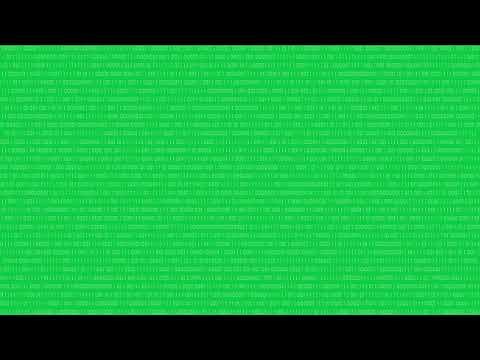Green Screen | Animated Binary Code Background great for AI (Artificial Intelligence)