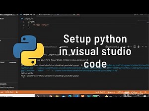 How to setup python in visual studio code | How to add python path to environment variable