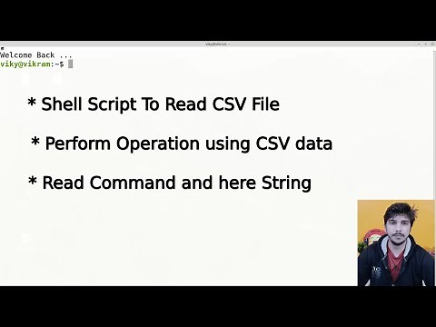Shell Script to read CSV file | read command with here string in shell scripting | read command IFS