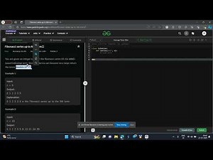 Fibonacci series up to Nth term GFG POTD Python Solution