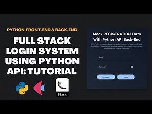 Python API Tutorial: Login System Using Flet & Flask
