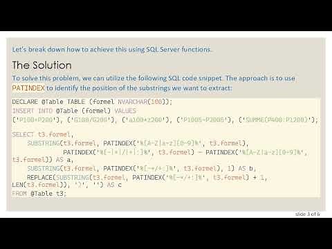 How to Separate Strings in SQL with SUBSTRING and PATINDEX