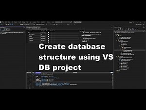 Create Database Structure Using Visual Studio DB Project | .NET 7 WEB API - Tutorial 3