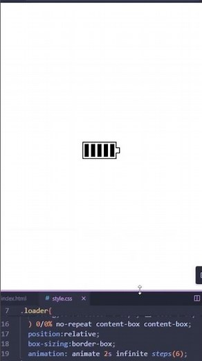 Visualizing Battery Charging with CSS Loaders