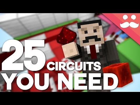 25 Minecraft Redstone Circuits YOU SHOULD KNOW!
